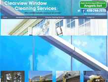 Tablet Screenshot of clearviewwindowcleaningservices.com